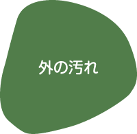 外部の汚れ