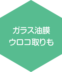 ガラス油膜・ウロコ取りも