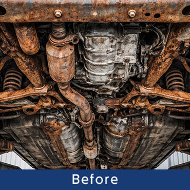 下回り防腐処理施工前